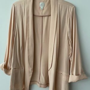 Women’s light peach blazer Size 16